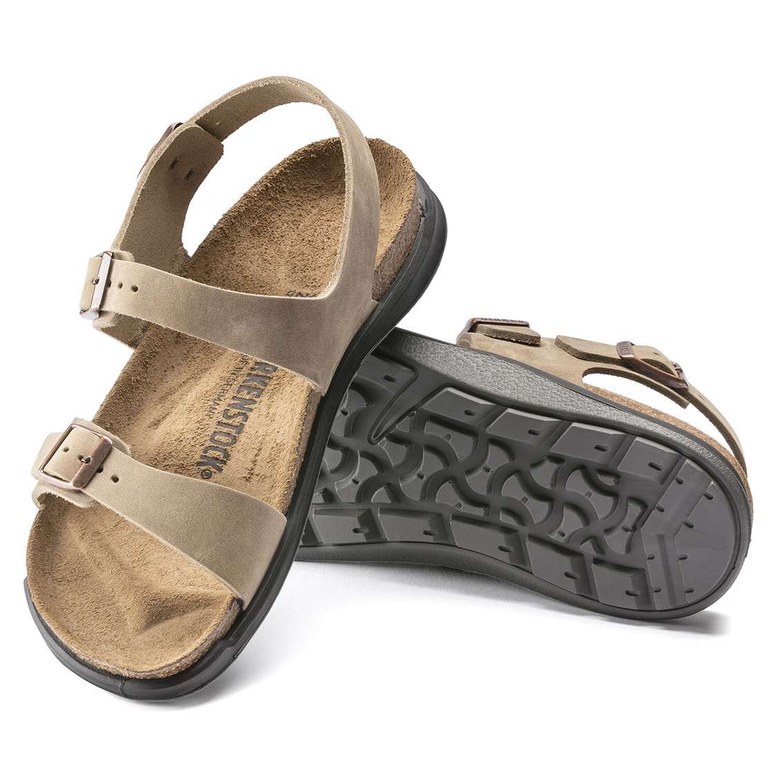 Birkenstock Sonora Oiled Leather Two Strap Sandals Brown | yIL2g3JW8RJ